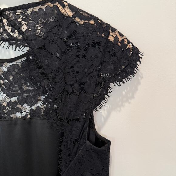 Kate Spade Black Lace Open-Back Fit & Flare Dress Size 10 Black NWT - Picture 11 of 14